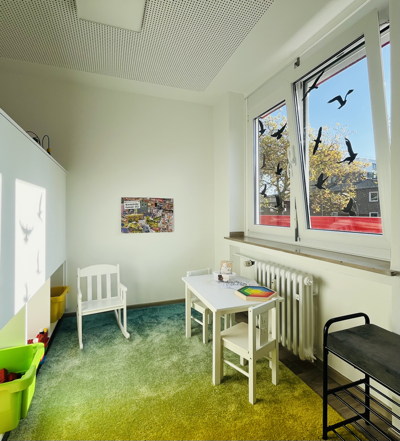 Bild des Wartebereiches für Kinder