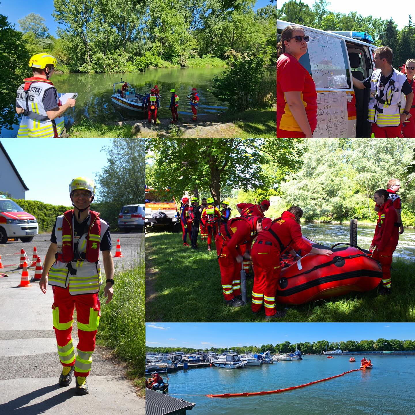 Übung mit dem Wasserrettungszug Hellweg, Mai 2025